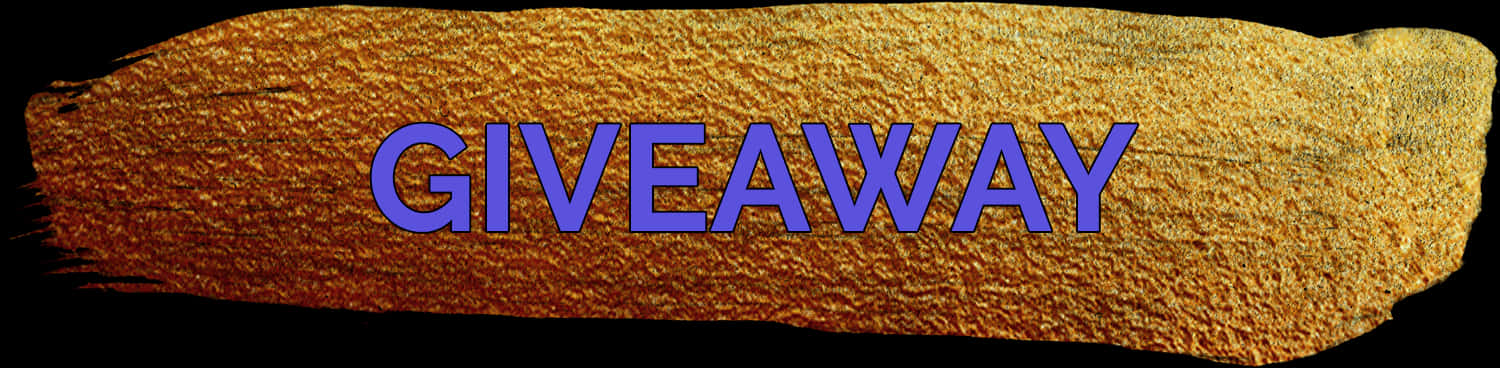 Golden Textured Giveaway Banner