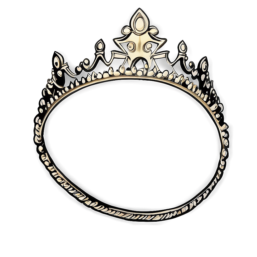 Golden Tiara Outline Png Kjs