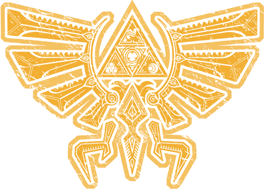 Golden Triforce Eagle Graphic