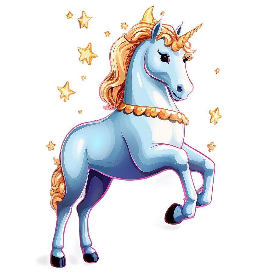 Golden Unicorn Clipart Png Onq41