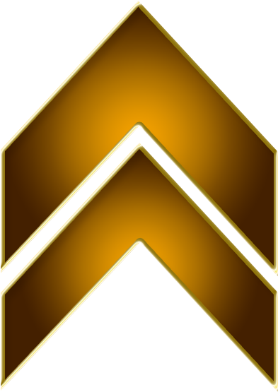 Golden Up Arrow Icon