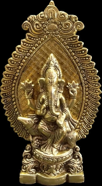 Golden Vinayagar Statue