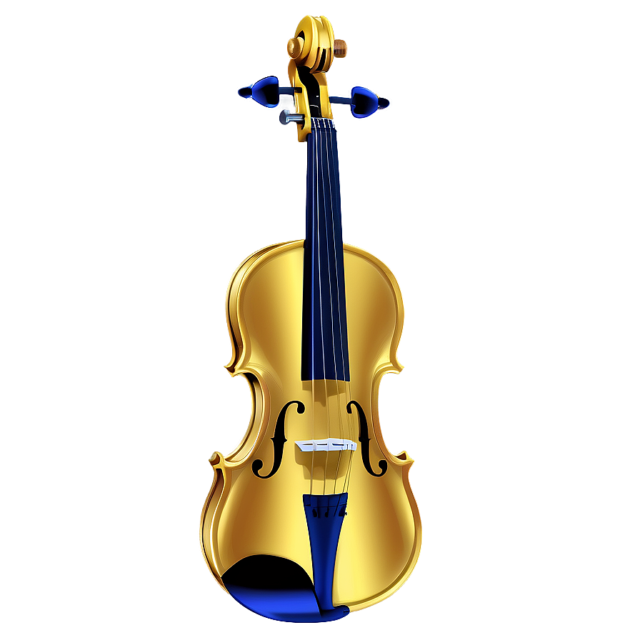 Golden Violin Png 14