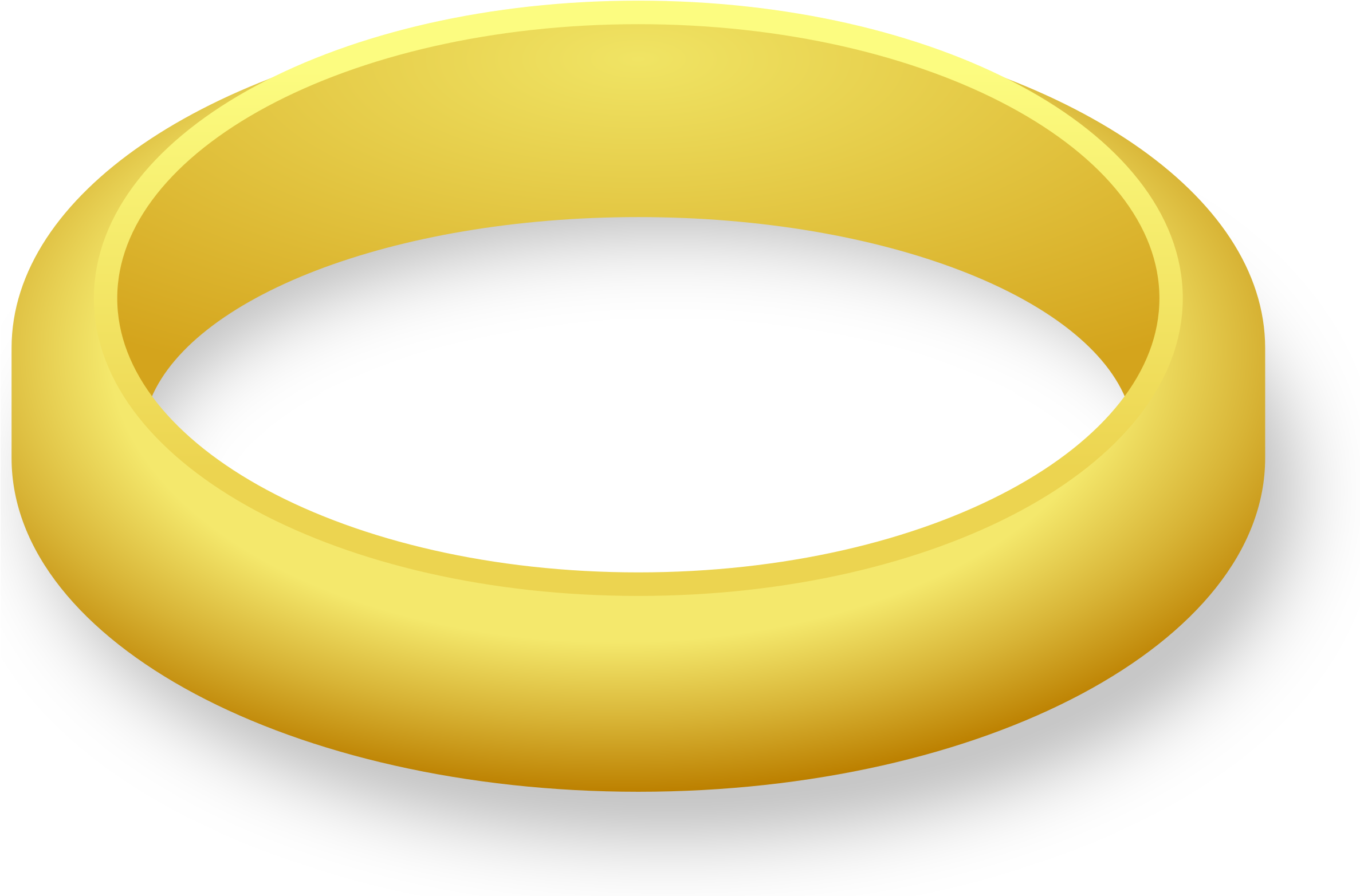 Golden Wedding Ring Clipart