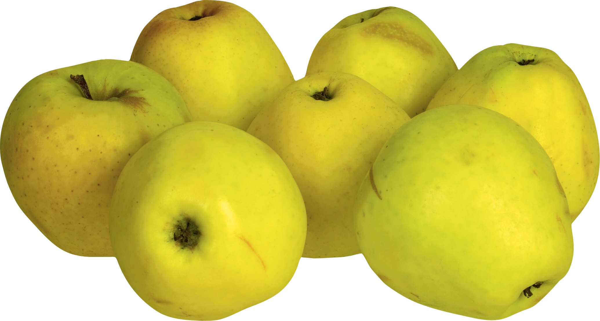 Golden Yellow Apples Grouped Together