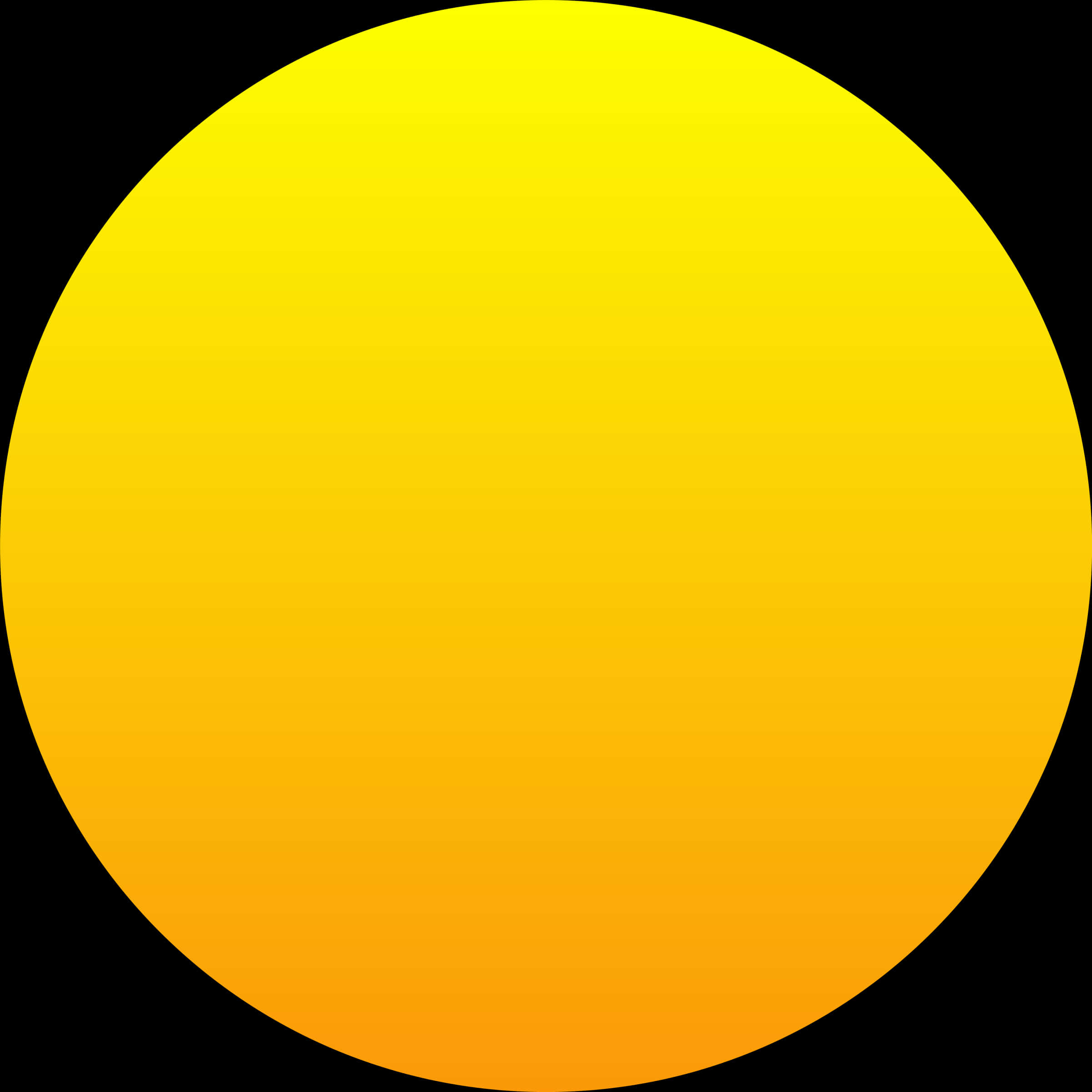 Golden Yellow Circle Graphic