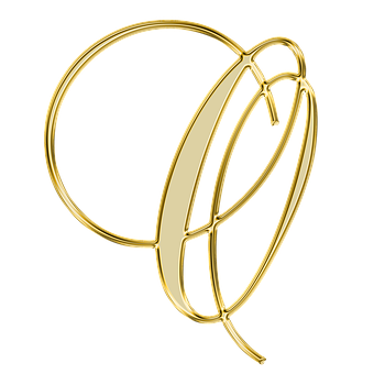 Golden3 D Letter Q