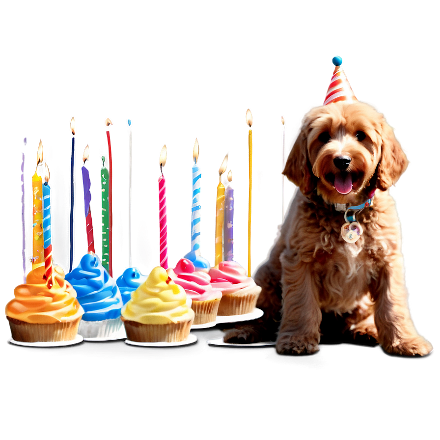 Goldendoodle Birthday Party Png Shn