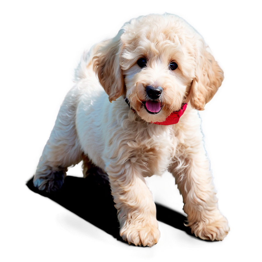 Goldendoodle With Toy Png 06262024