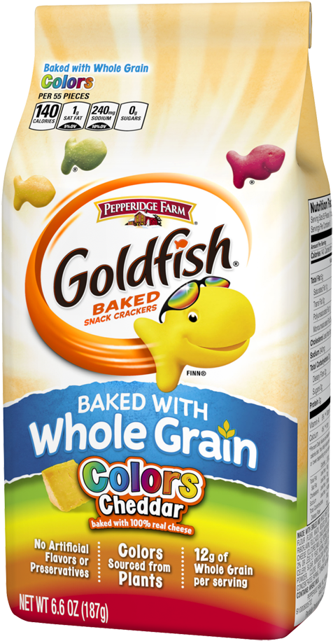 Goldfish Colors Cheddar Snack Crackers Package
