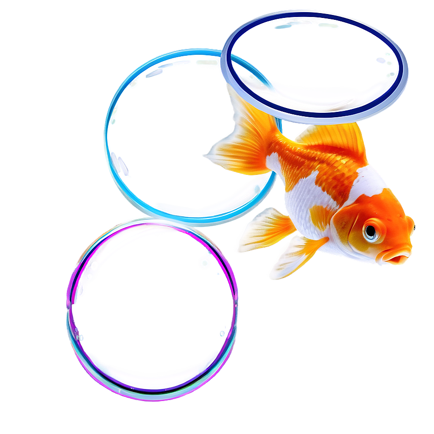 Goldfish With Bubbles Png 05212024