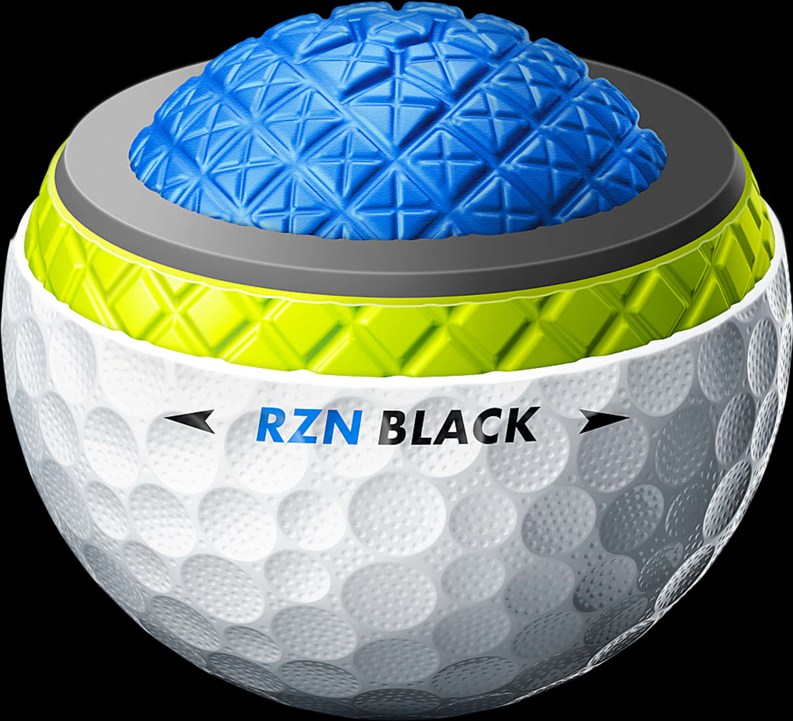 Golf Ball Cross Section R Z N Black