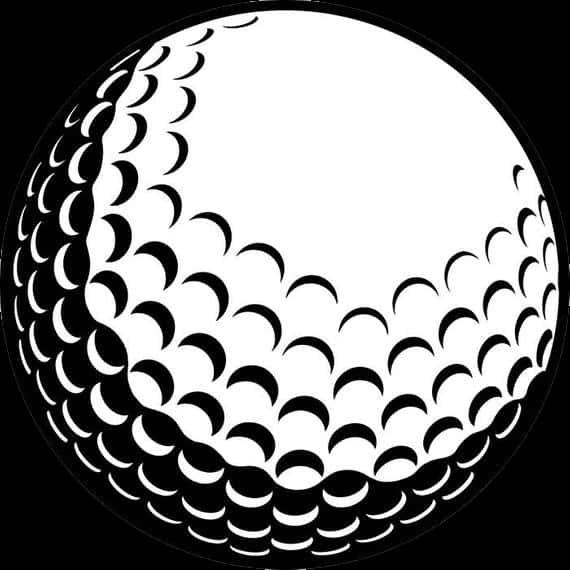 Golf Ball Dimple Pattern Illustration