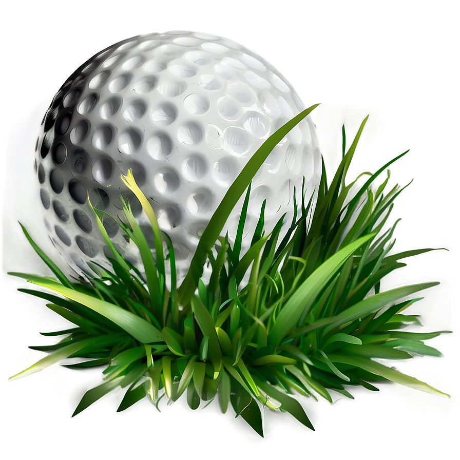 Golf Ball With Grass Png Ola32