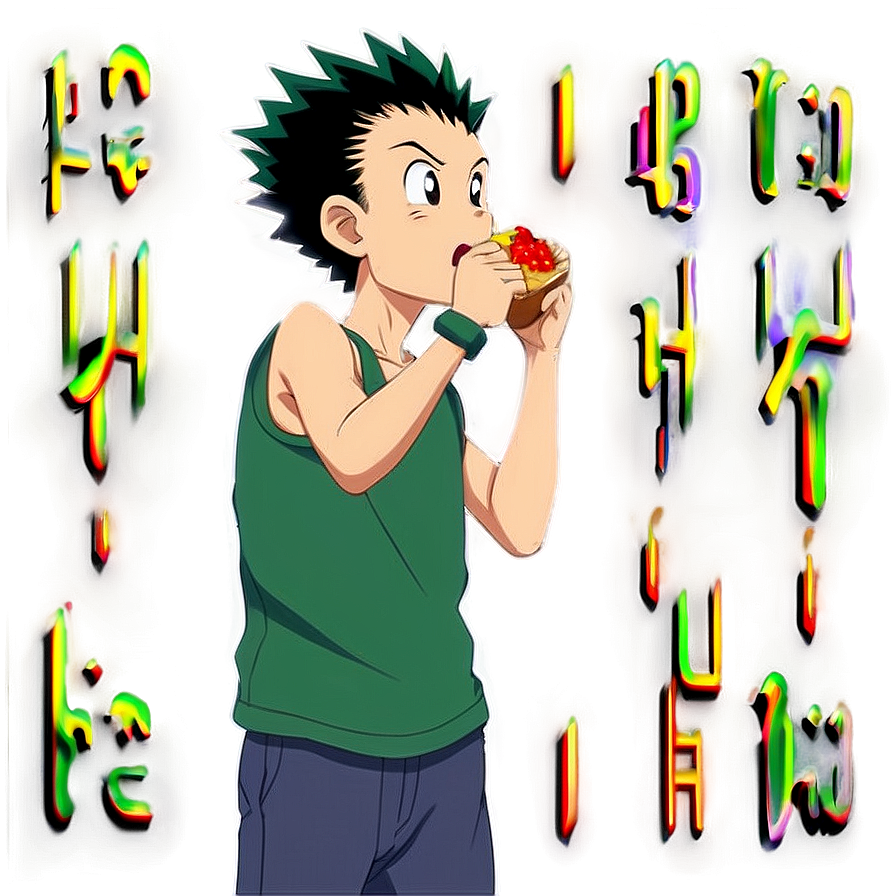 Gon Freecss Eating Moment Png 06252024