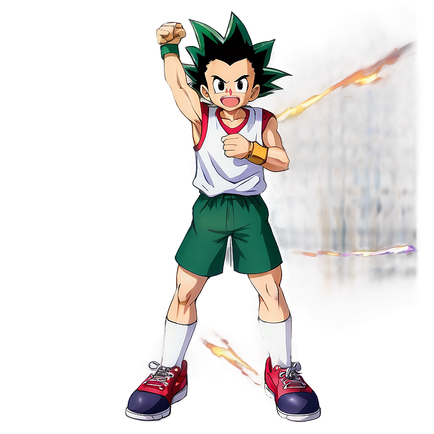 Gon Freecss Victory Pose Png 50