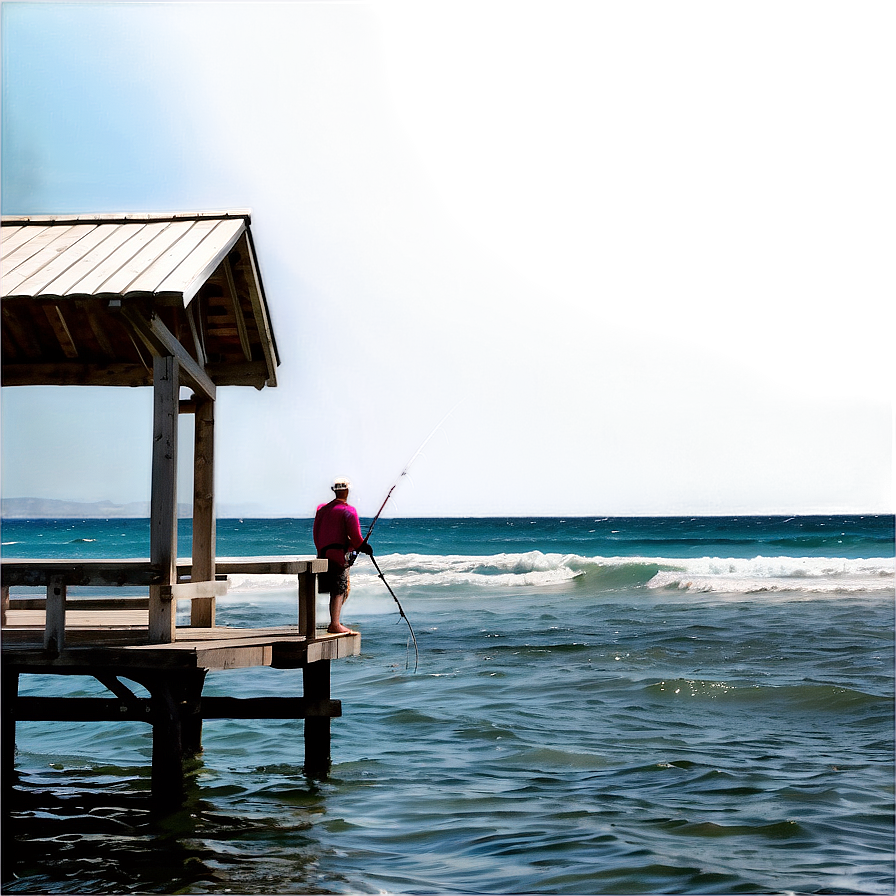 Gone Fishing Off The Pier Png Fke62