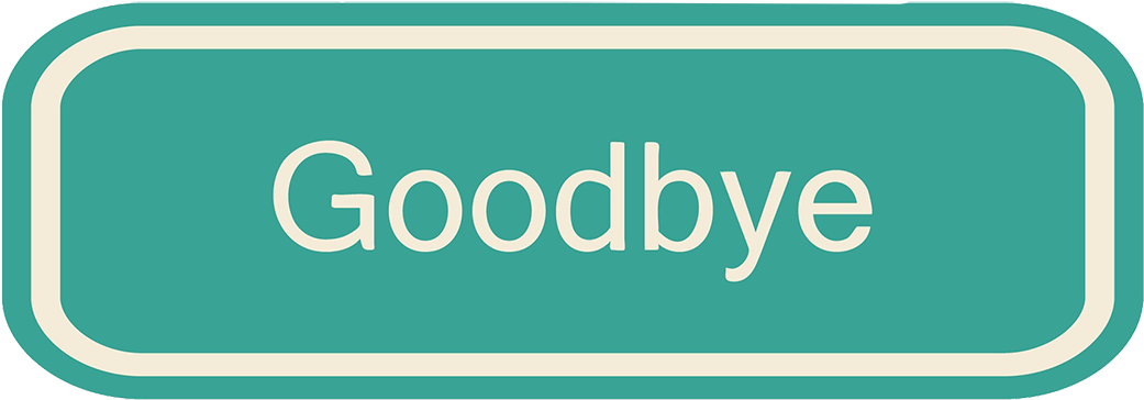 Goodbye Sign Graphic