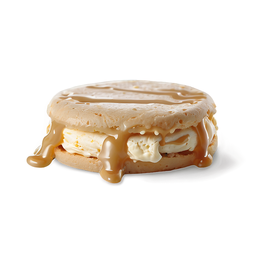 Gooey Caramel Ice Cream Sandwich Png 06212024