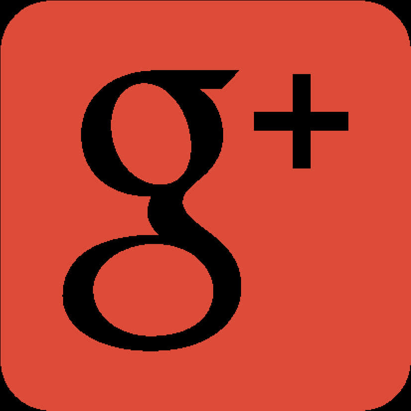 Google Plus Logo Red Background