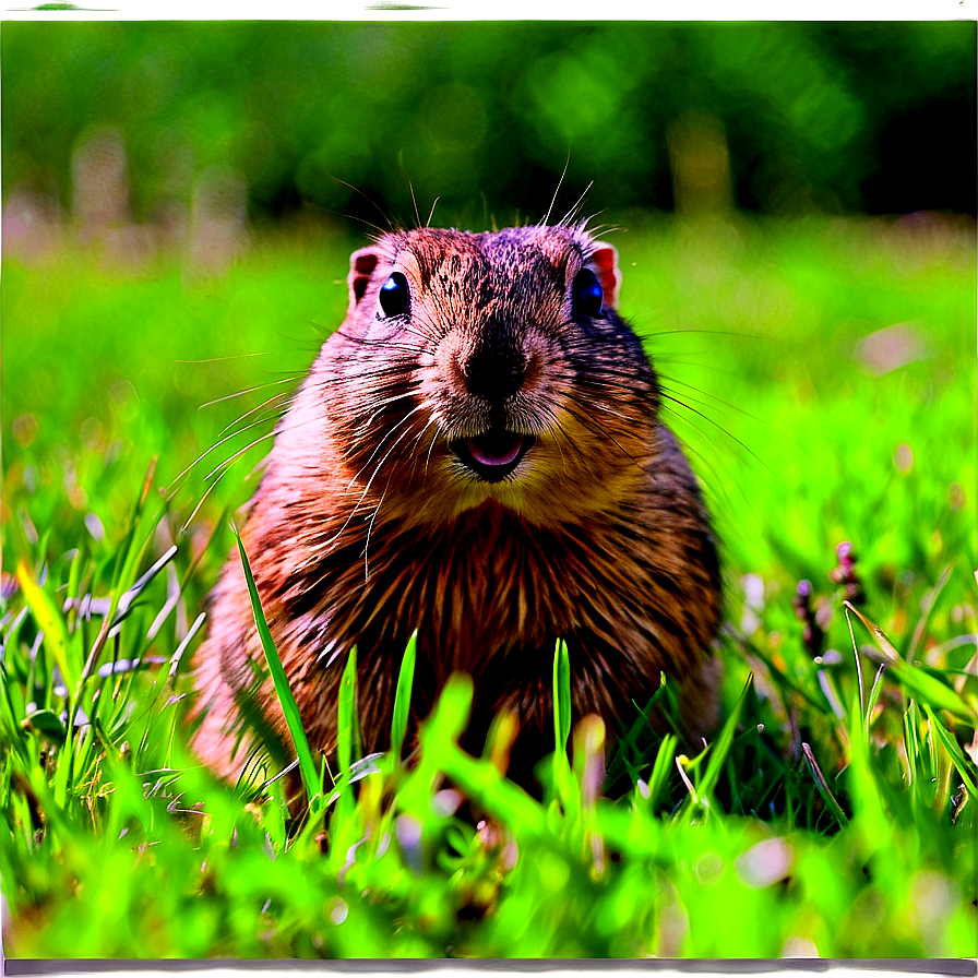 Gopher In Grassland Scene Png Emx90