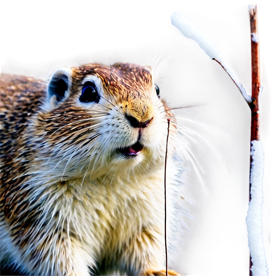 Gopher In Snow Scene Png Mpe