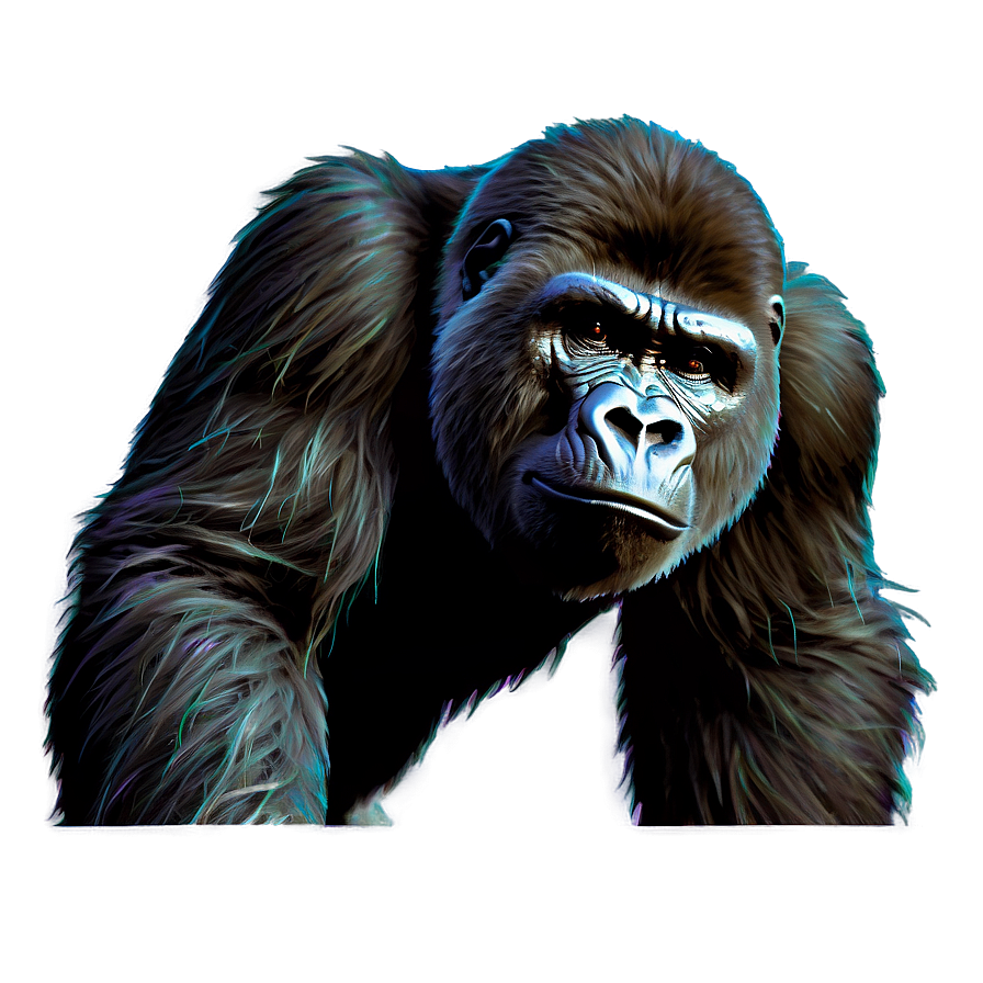 Gorilla Abstract Art Png Rqe