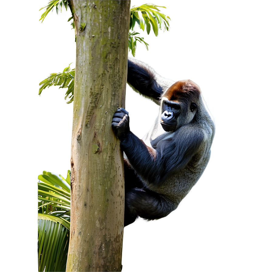 Gorilla Climbing Tree Png Gbo31