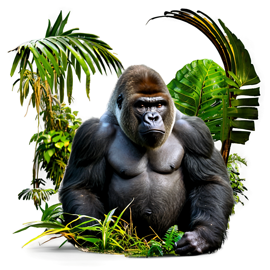 Gorilla In Jungle Png Kyk6