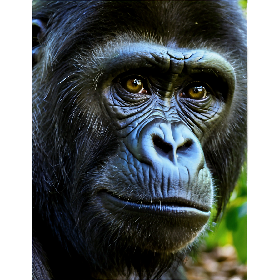 Gorilla Monkey Face Comparison Png 06272024