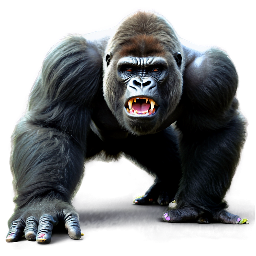 Gorilla On Rage Mode Png Dku