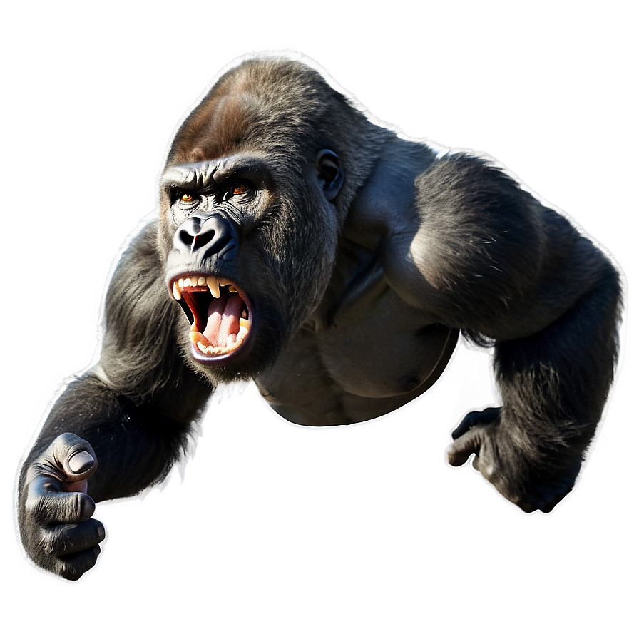 Gorilla On Rage Mode Png Kqn