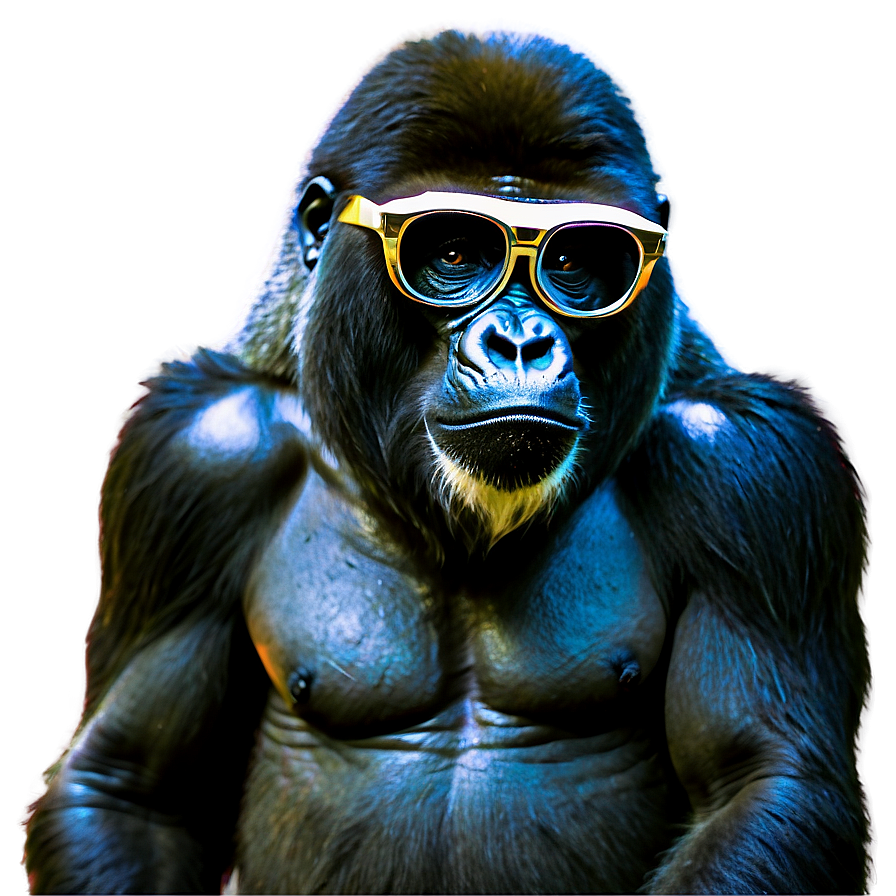 Gorilla With Smart Glasses Png 06282024