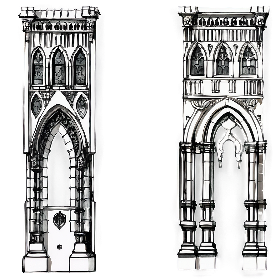 Gothic Architecture Drawing Png Lpn