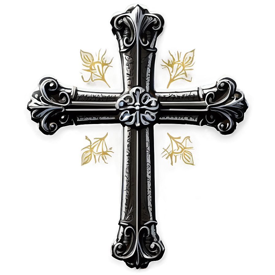 Gothic Black Cross Png 16