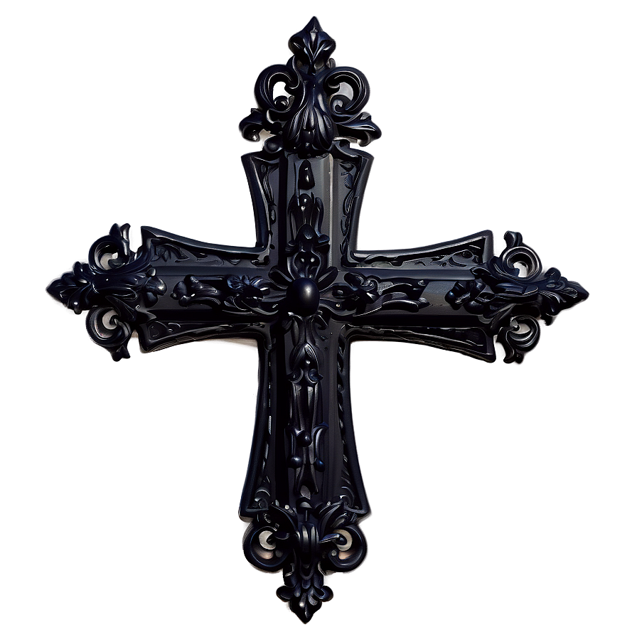 Gothic Black Cross Png Hng62