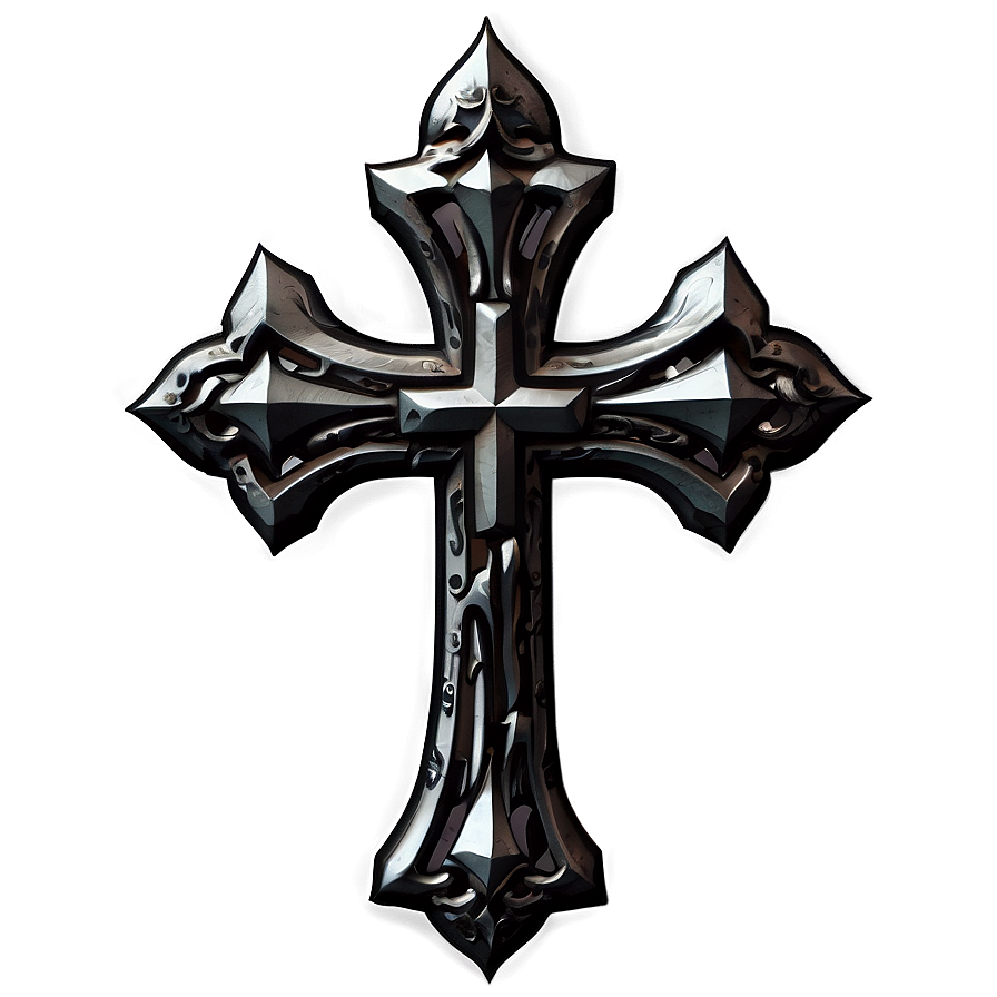 Gothic Black Cross Png Pao59