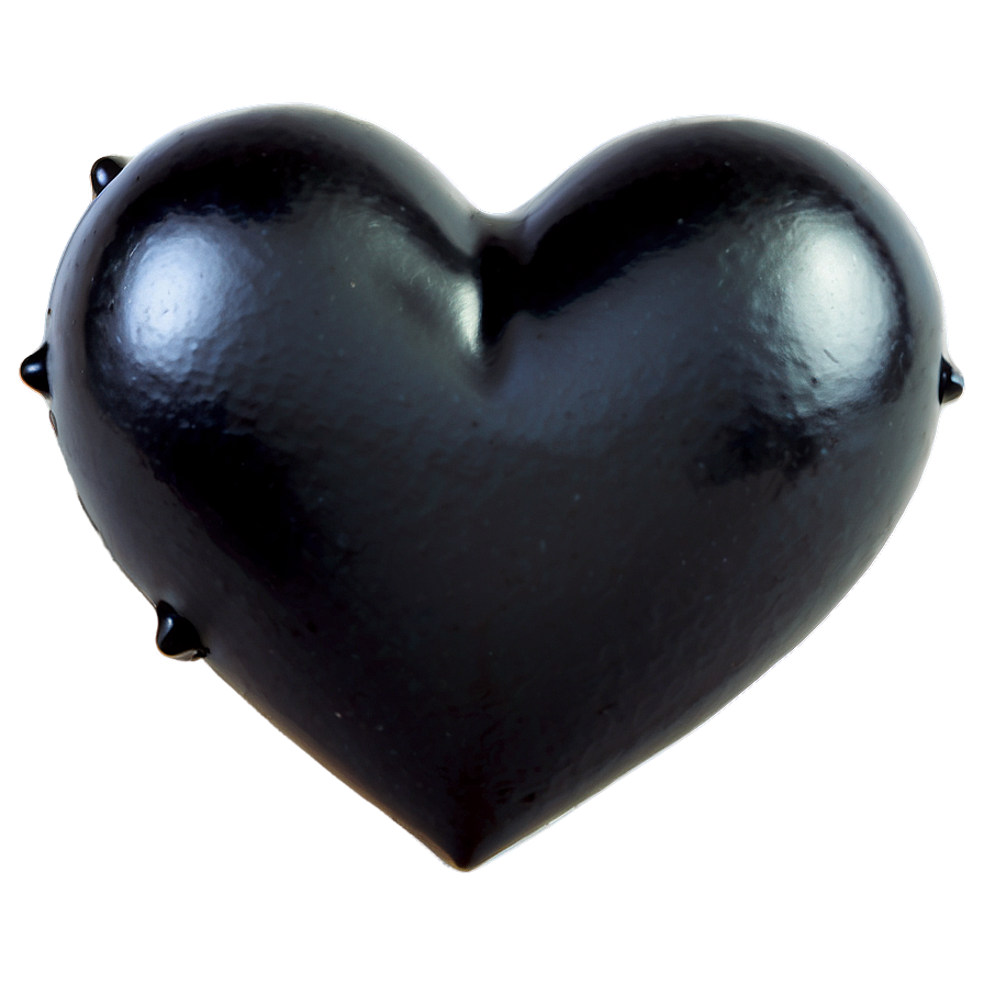 Gothic Black Heart Png Fvc56