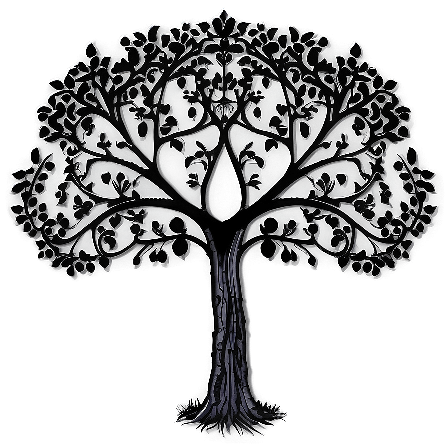 Gothic Black Trees Png Qkc42