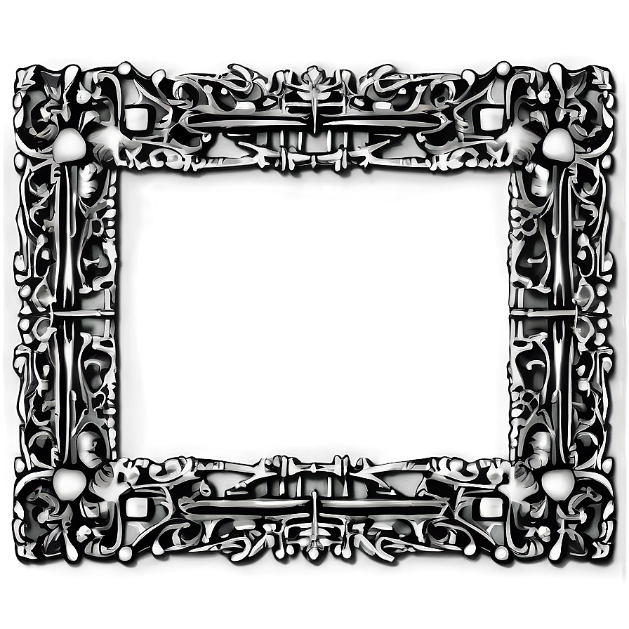 Gothic Border Frame Png Gey