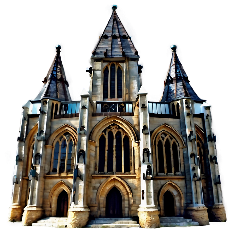 Gothic Cathedral Building Png 05232024