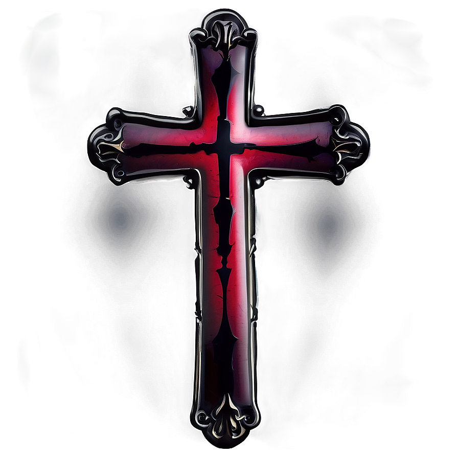 Gothic Catholic Cross Icon Png 06122024