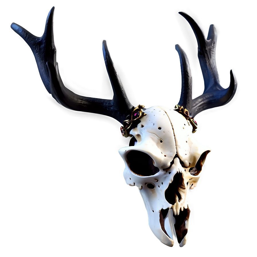 Gothic Deer Skull Decor Png 13