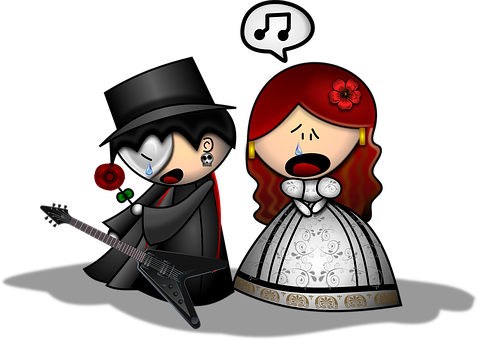 Gothic Duo Performing Art