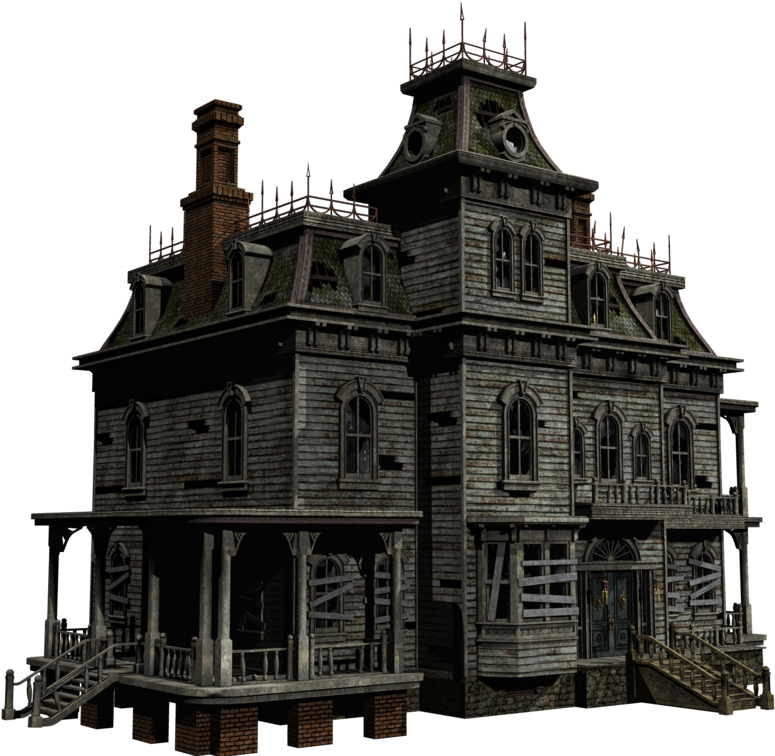 Gothic_ Haunted_ House_3 D_ Render