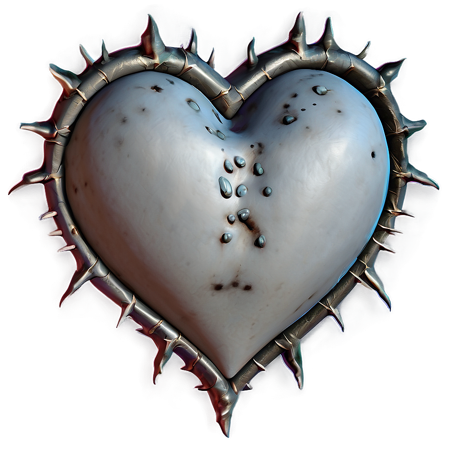 Gothic Heart With Thorns Png Mir