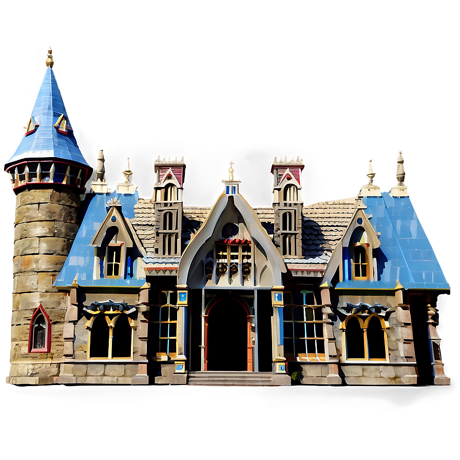 Gothic Mansion Detail Png 05242024