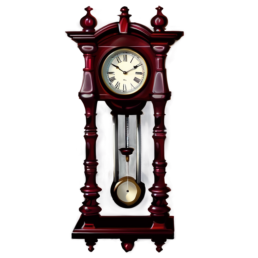 Gothic Pendulum Clock Png Wdt64