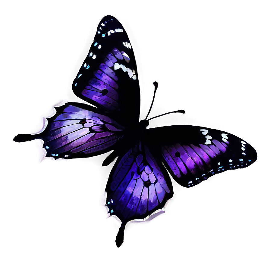 Gothic Purple Butterfly Png Hdb