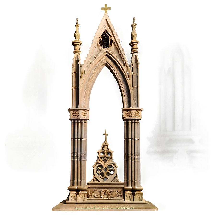 Gothic Revival Altar Png 27